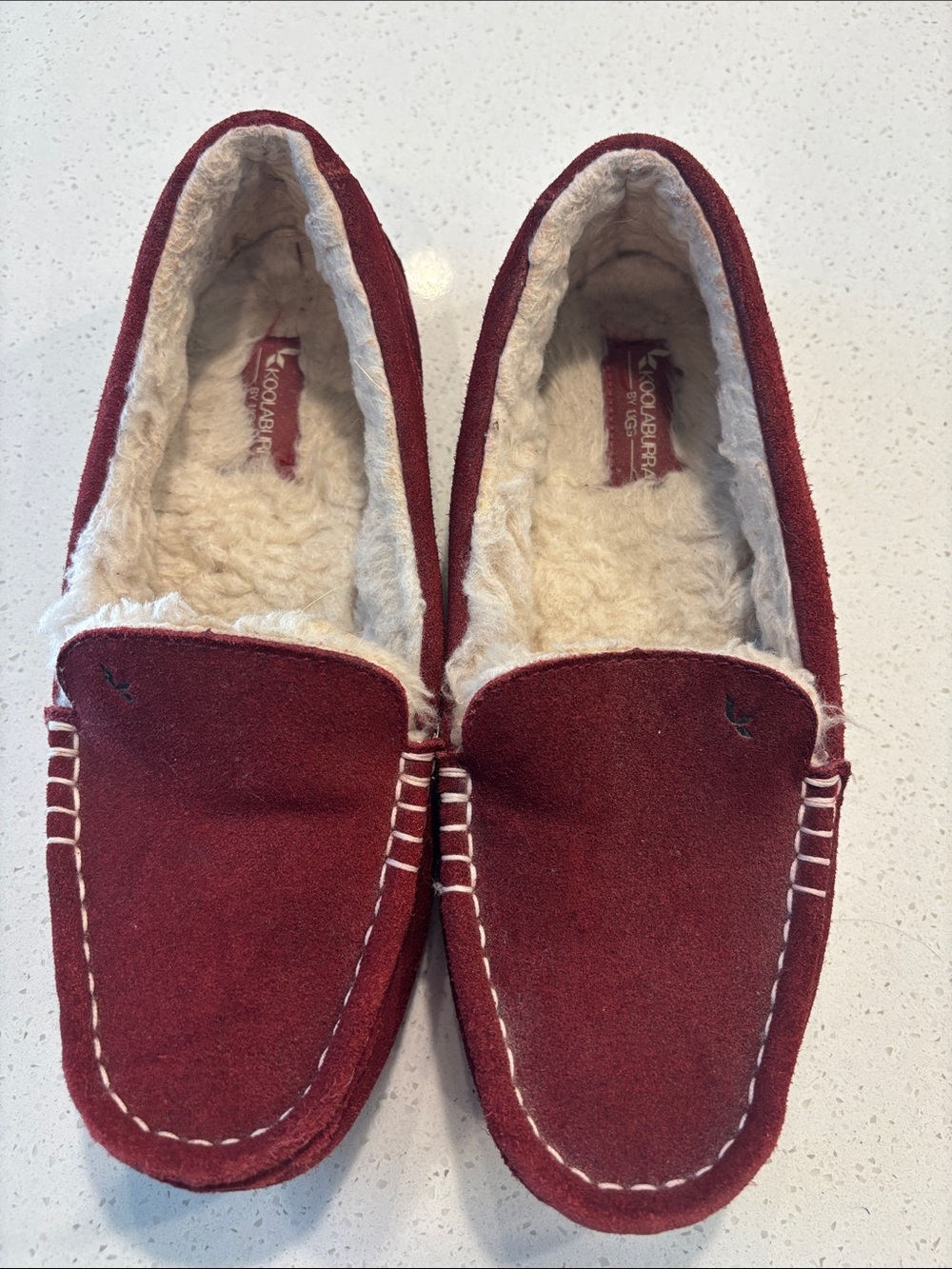Koolaburra by UGG Women's Lezly Slipper Moccasins Red Burgundy Size 8